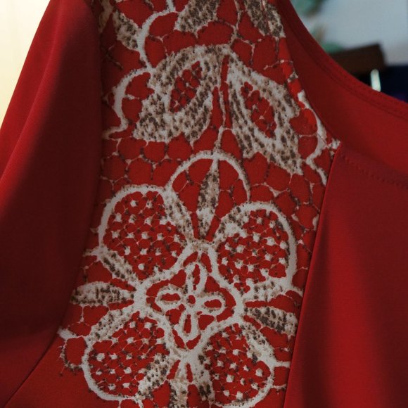 J Mode Red Maxi Dress - Picture 2 of 3